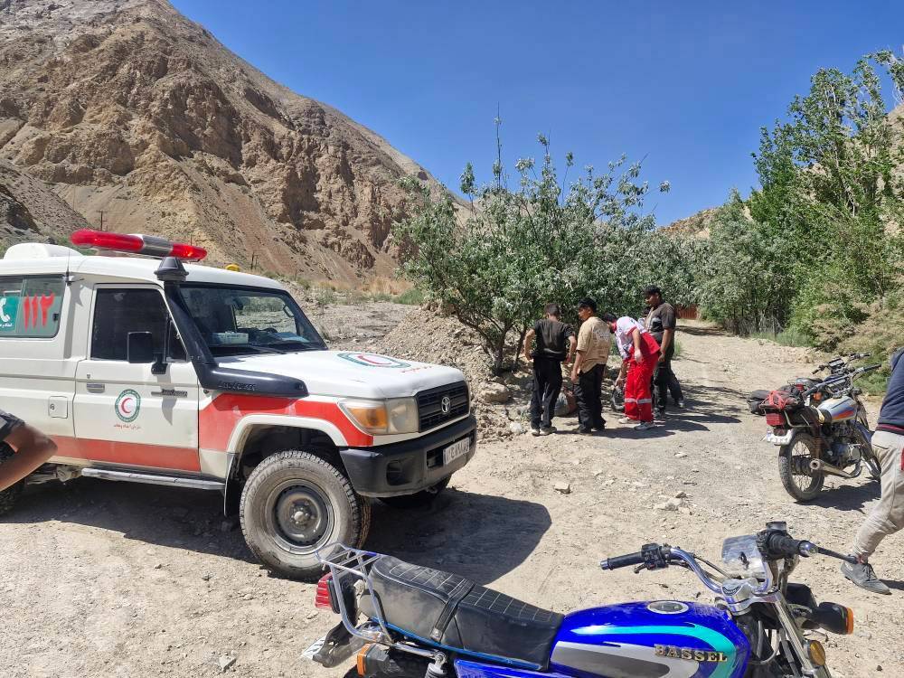 ۱ مصدوم براثر واژگونی موتورسیکلت در جاده دامغان به گلوگاه