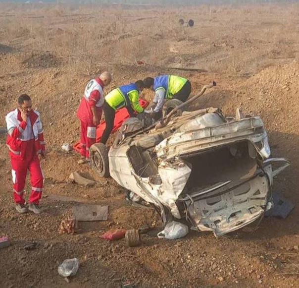 تصادف ساینا و سمند در جاده آرادان ـ سرخه با ۴ مصدوم