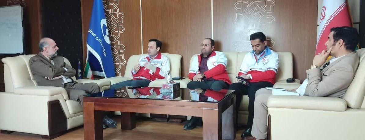 دیدار مدیرعامل جمعیت هلالاحمر استان سمنان با مدیرکل صدا و سیمای استان