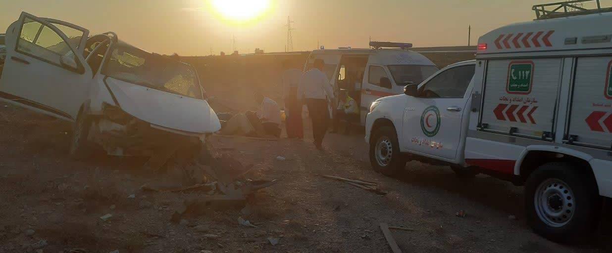 واژگونی کوئیک در جاده آرادان به سرخه با ۲ مصدوم