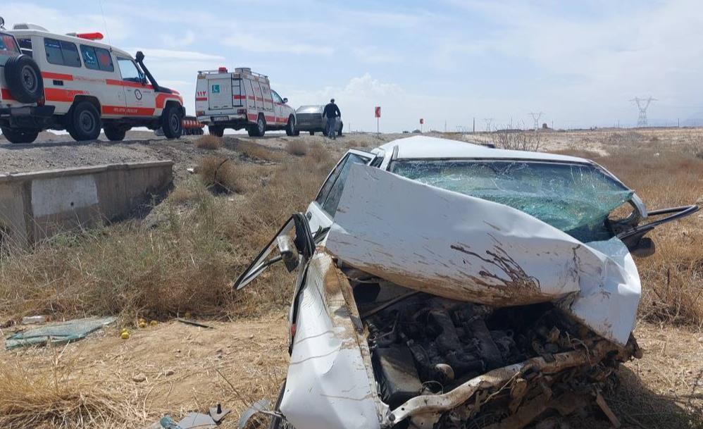۵مصدوم بر اثر واژگونی پراید در جاده سمنان به دامغان
